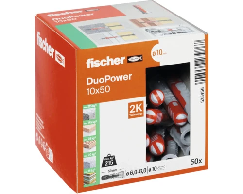 Hmoždinka Fisher DUOPOWER 10x50 mm 50ks