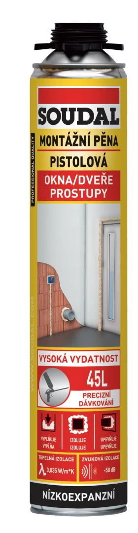Montážna pena pištoľová nízkoexpazná 750ml